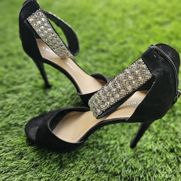 Chinese laundry heels size 9 Black Women Glitter Party Stilleto - Picture 6 of 8